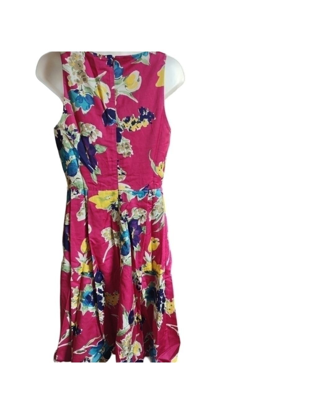 Lauren Ralph Lauren Pink Multicolor Floral Cocktail Dress Size 4 - Picture 4 of 5